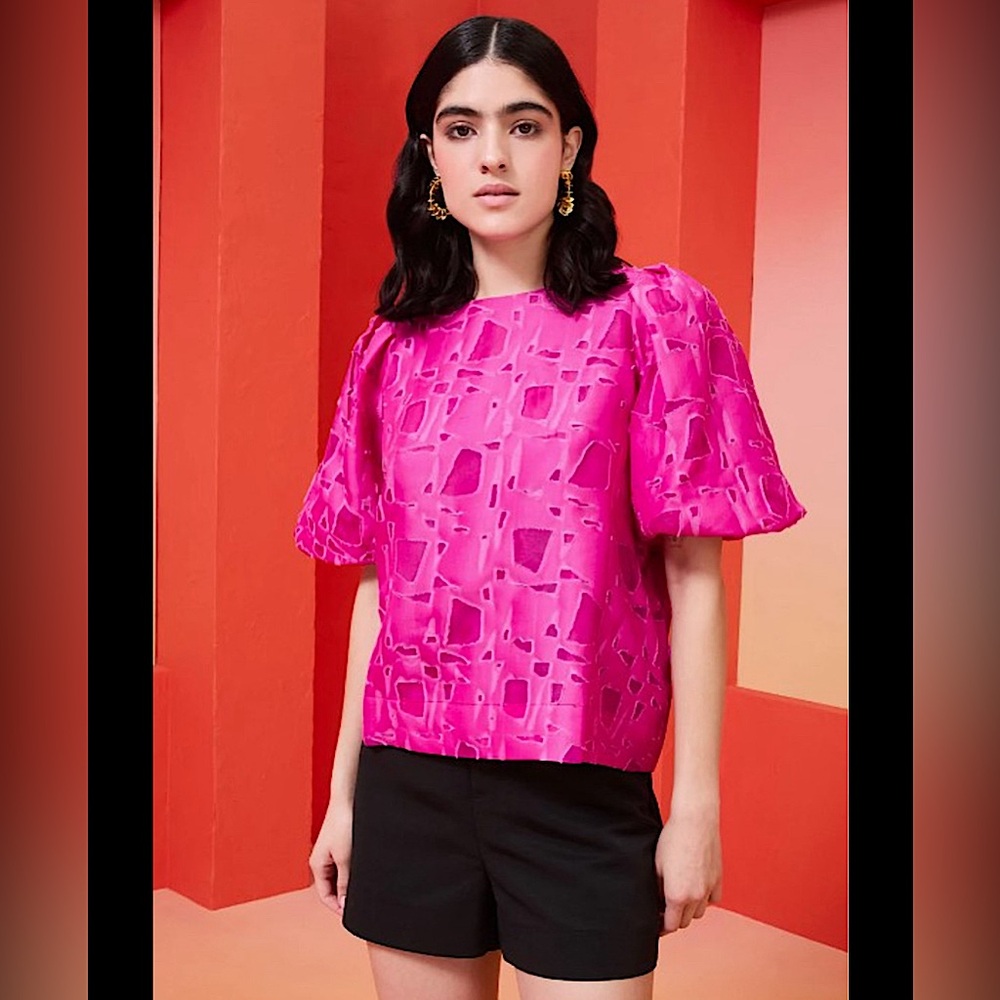 NWT Marie Oliver | Jessa Top-Raspberry Top